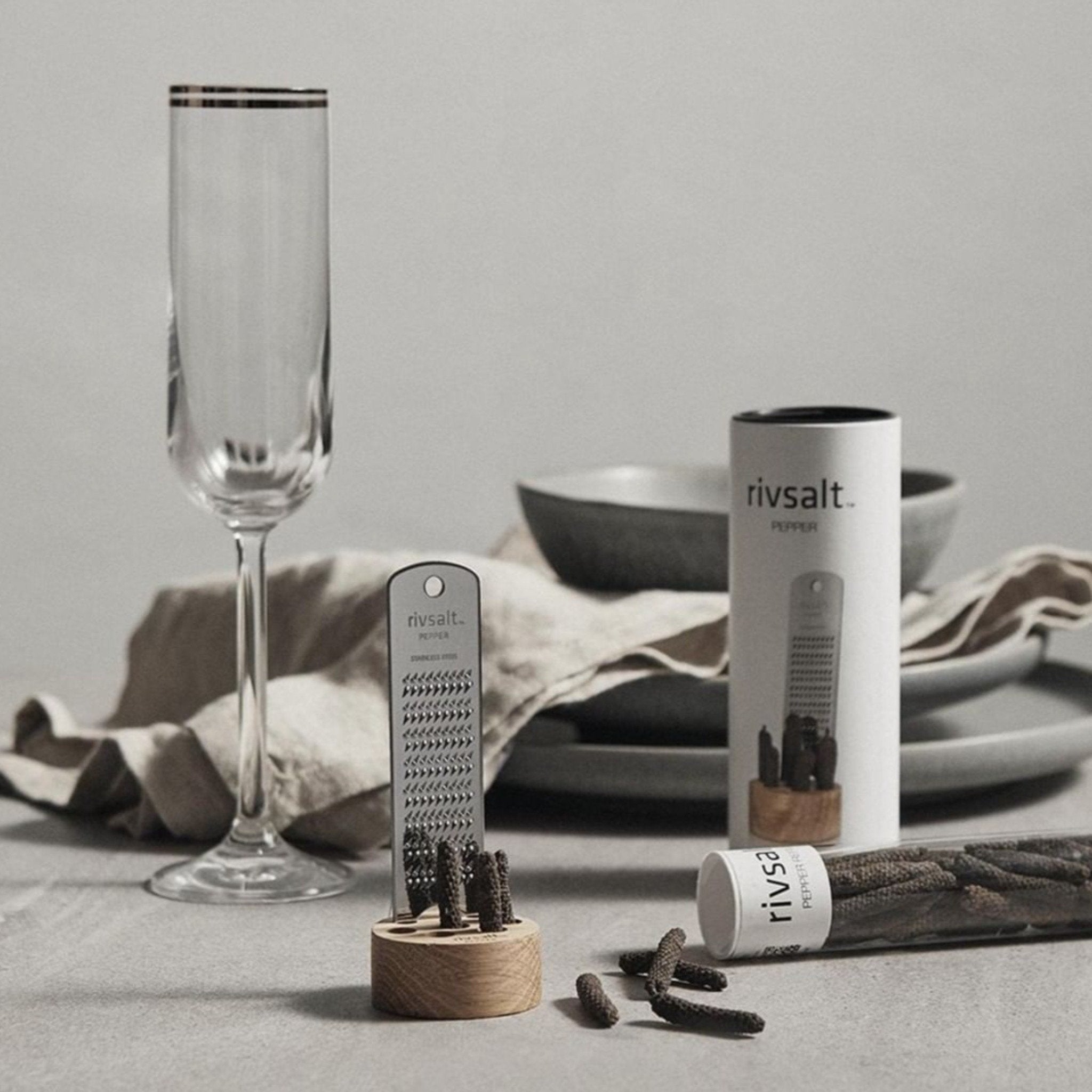 Rivsalt PEPPER - Salzreibe - Java Stangenpfeffer - BBQ-Erlebnis