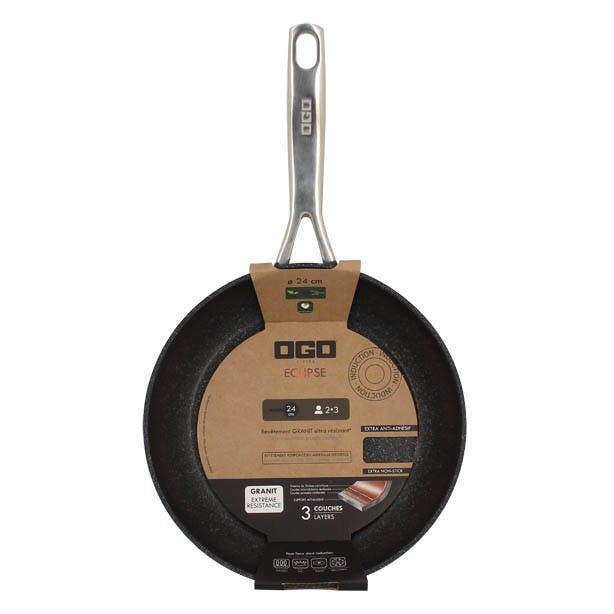 Bratpfanne aus geschmiedetem Aluminium - Serie ECLIPSE Ø 24 CM von OGO