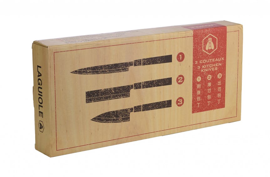 Messerset - Japanische Messer - Santoku-Messer - von Laguiole - 3er Set