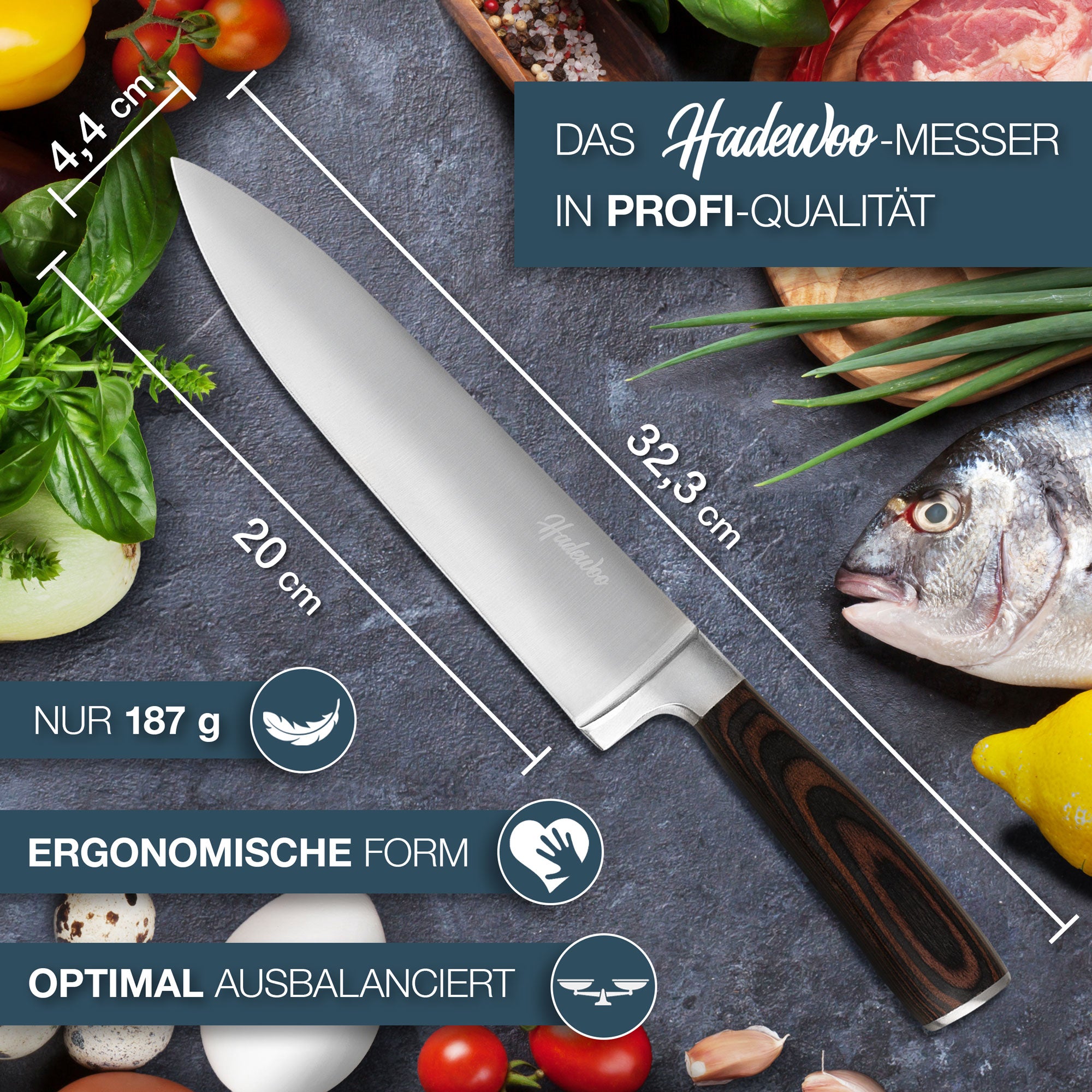Küchenmesser - Kochmesser von HADEWOO®