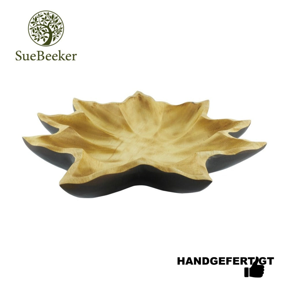 "Maple Choco M" ökologisch nachhaltige und handgefertigte Holzschale - Obstschale - Salatschale von SueBeeker