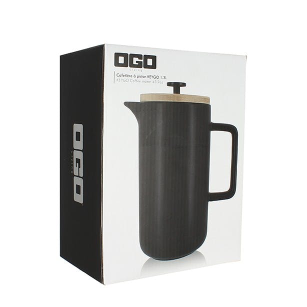 Kaffeekanne - French Press aus Porzellan KEYGO 1,3 L von OGO