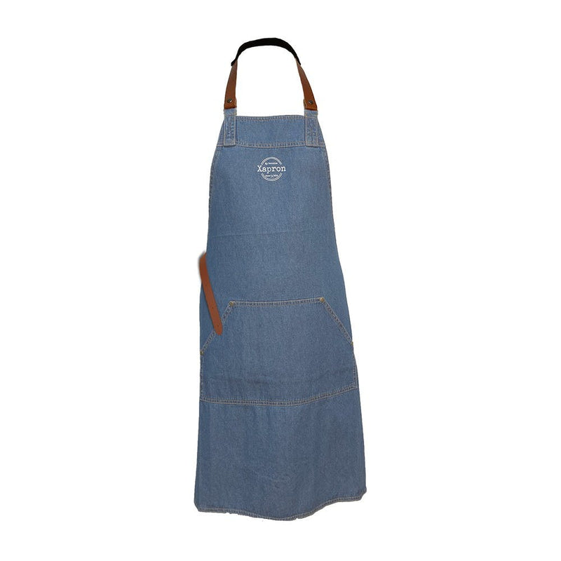 Handgefertigte Jeansschürze - BBQ-Schürze - Arizona Denim - light wash