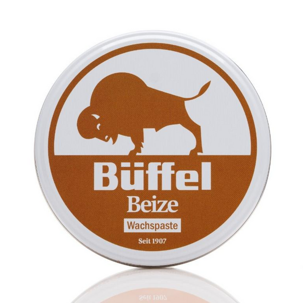 Büffel-Beize hellbraun - Hartglanz Wachsbeize für die Färbung, Reinigung und Pflege von Holz