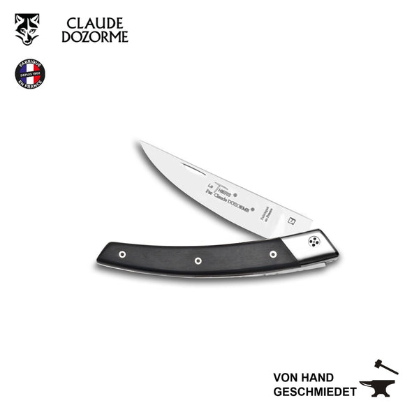 Claude Dorzorme - Le Thiers - handgeschmiedetes Taschenmesser mit Ebenholzgriff aus Frankreich