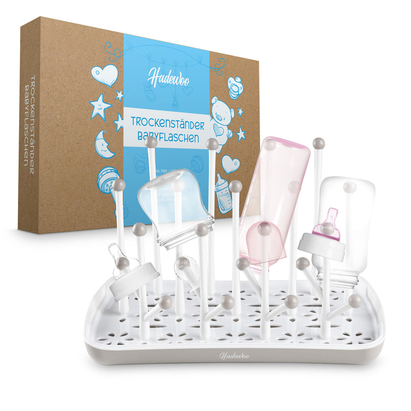 Trockenständer  für  Babyflaschen  –  Abtropfgestell  Babyflaschen und Zubehör - braun
